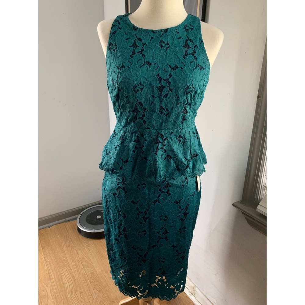 NWT Anthropologie Maeve Lace Peplum Blouse Petite Feminine Top - Picture 2 of 7